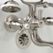 Kingston Brass KS225SN Tub Wall Mount Clawfoot Tub Faucet with Hand Shower, Brushed Nickel KS225SN - alternate 4